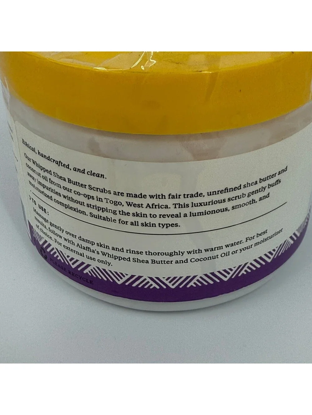 Lot of 2 Alaffia Whipped Shea Butter Scrub Wild Lavender Skin 312g/8 Fl Oz